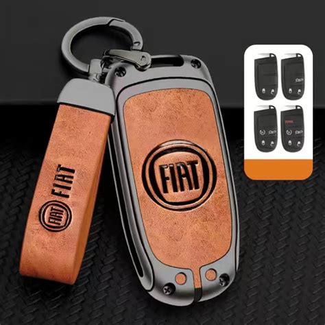 Car Key Case With Keychain Car Key Cover Shell Fob For Fiat Freemont