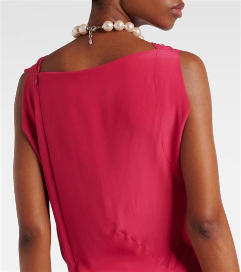 Fond Draped Midi Dress In Pink Vivienne Westwood Mytheresa