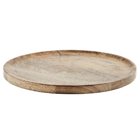 Assiette Ronde En Bois 35Cm