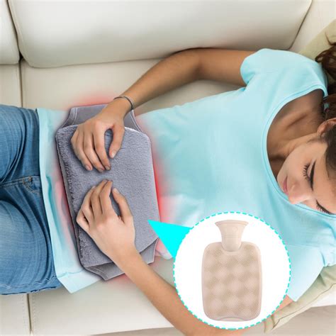Ppgejgek Imitation Long Waist Protection Water Filled Hot Water Bag Warm Belly Perfusion Water