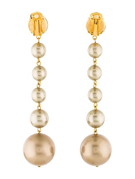 Marni Crystal Faux Pearl Drop Earrings Earrings Man The