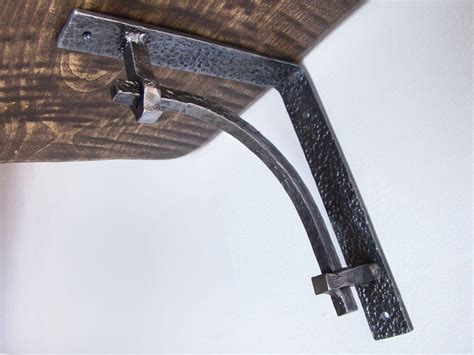 Blacksmith Made Hand Forged Iron Metal Shelf Brackets Wrought Etsy