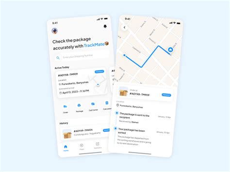 TrackMate - Package Tracking App by Tegar Putra for Agensip UI UX Agency on Dribbble