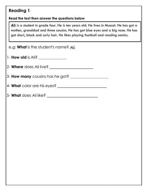 Training exercise | Live Worksheets