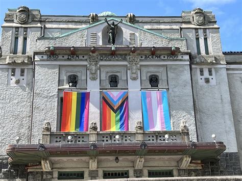 Pride Month Banners At Den Nationale Scene Bergen Flickr