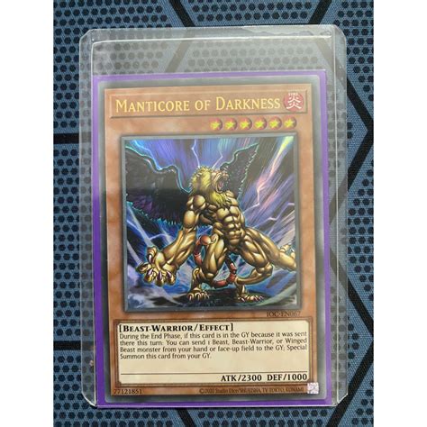 Bài yugioh thời đầu duel monster Manticore of Darkness IOC EN067