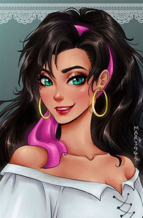 Les Princesses Disney Version Manga Esmeralda Zeichnen Disney Prinzessin Disney Und