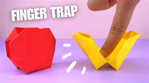 DIY Origami Finger Trap Easy Tutorial How To Make Paper Finger Trap