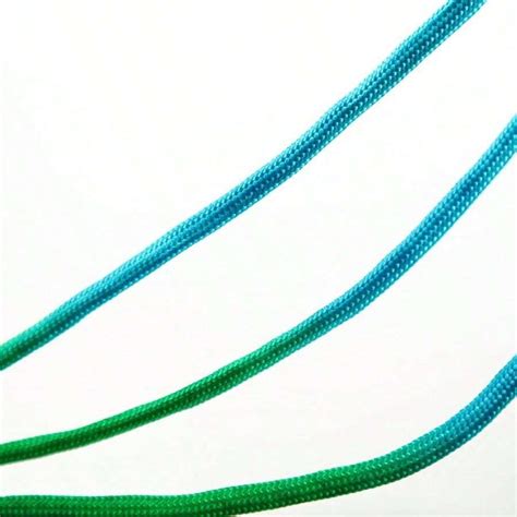 10m de longitud 4mm Cordón paracord teñido por segmentos de siete