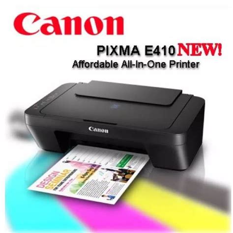 CANON PIXMA E410 INK EFFICIENT 3 IN 1 INKJET MULTIFUNCTION COLOUR