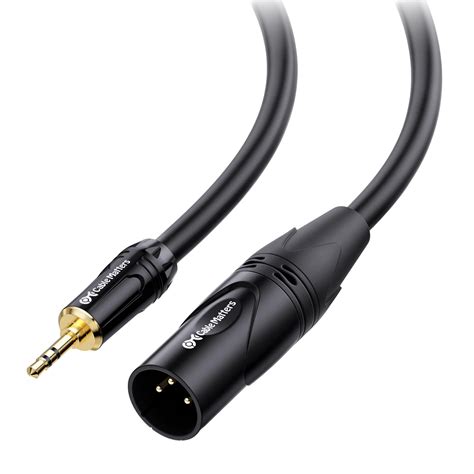 Cable Matters 3 5mm To XLR Cable 6 Ft Male To Male XLR To 1 8 Inch