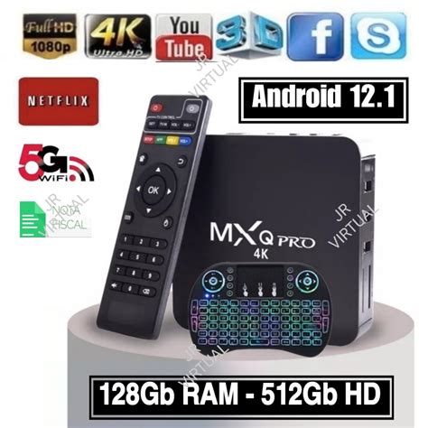 Modelo 2024 Aparelho Conversor Smart Tv Mini Teclado 4k 5G Wifi