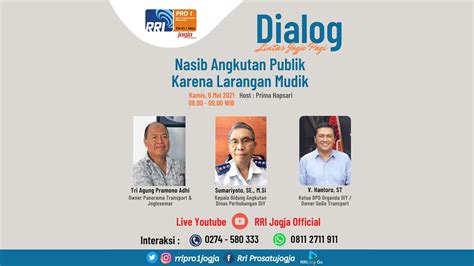 Dialog Lintas Jogja Pagi Tema Nasib Angkutan Publik Karena Larangan