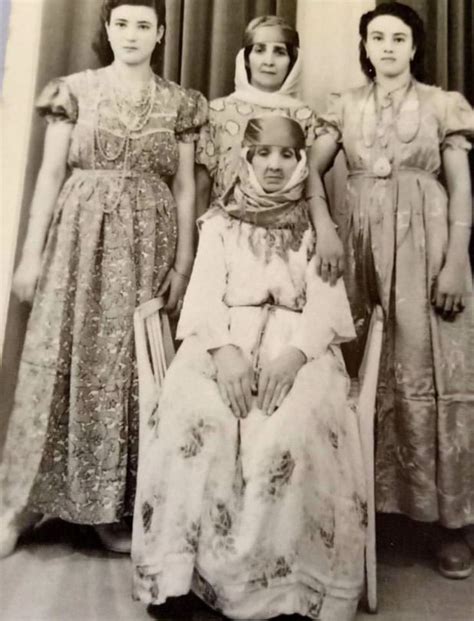 Sisters From Oran City Both Dressed Traditional Algerian Blouza