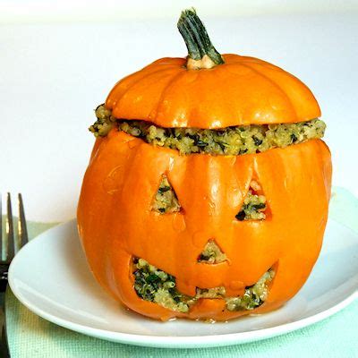 Mini Stuffed Jack O Lanterns Or Halloweegan Peppers Go Dairy Free