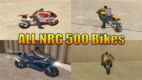 All NRG 500 Bike Locations In GTA San Andreas Hidden Place YouTube