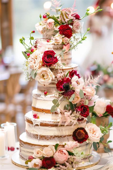 Naked Wedding Cake Ideas