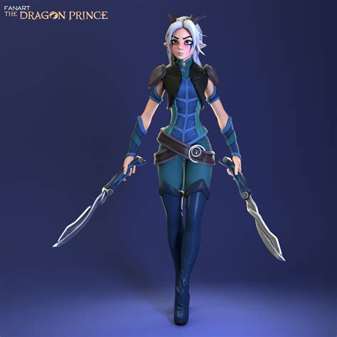 Artstation Rayla Dragon Prince Fanart Vitaly Volokitin Rayla Dragon Prince Fan Art