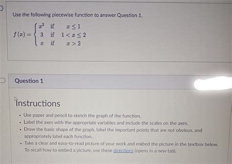 Answered Use The Following Piecewise Function To Bartleby