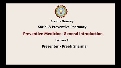 Social And Preventive Pharmacy Preventive Medicine General