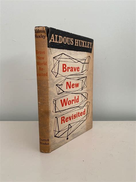 Brave New World Revisited By Huxley Aldous Hardback Roy