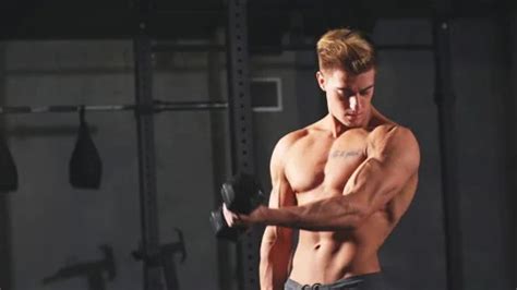 Male Athlete With Naked Torso Highly De Stock Video Pond5