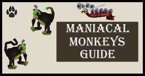 OSRS Maniacal Monkeys Guide | Strategy & Xp Rates