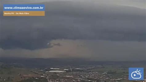 Nuvem Funil Potencial De Tornado Vista Em Bonito Agreste De