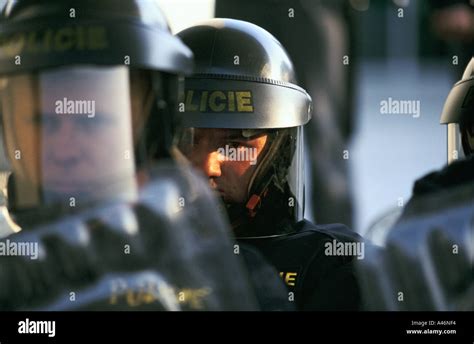 Riot Police At The Anti Globalisation Riots During 55th Annual Meeting