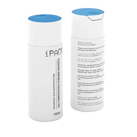 Hdpe Plastic White Cylinder Squeeze Ml Bottle With Blue Tamper Proof