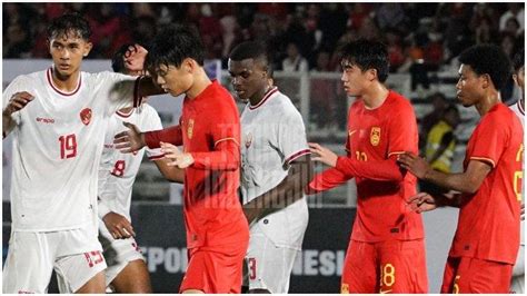 Hasil China Vs Timnas U20 Indonesia Diperkuat 6 Pemain Diaspora