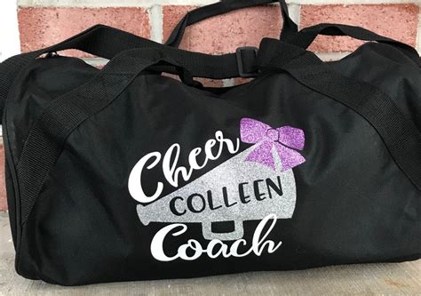 Personalized Cheer Bag Cheer Duffle Bag Personalized Cheer Etsy