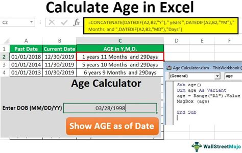 Calculate Age In Excel Top 3 Methods Step By Step