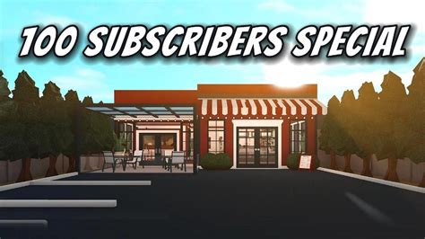 100 Subscribers Special BrewTube Cafe 51 8k Roblox Bloxburg