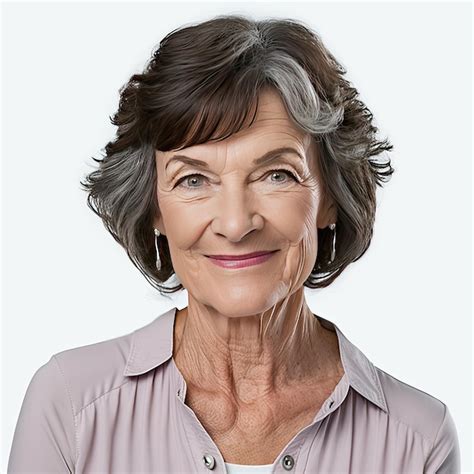 Retrato De Mujer Cauc Sica De Mediana Edad Sonriente Feliz Persona