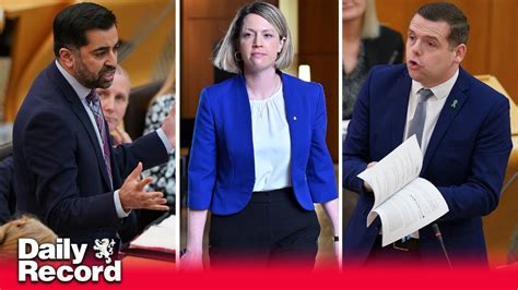 Humza Yousaf And Douglas Ross Clash As Jenny Gilruth Is Accused Of