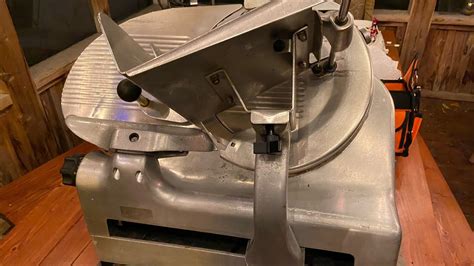 Berkel Dual Speed Automatic Meat Slicer Before Restoration