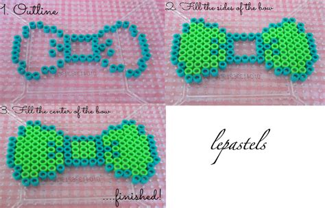 Perler Bead Bow by LePastels on DeviantArt