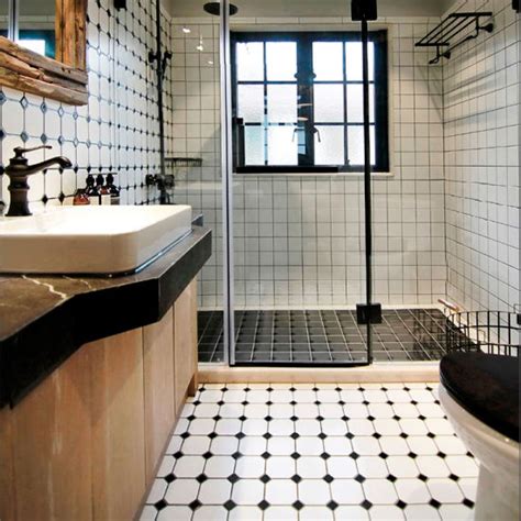 Black Mosaic Tile Bathroom Floor | Floor Roma