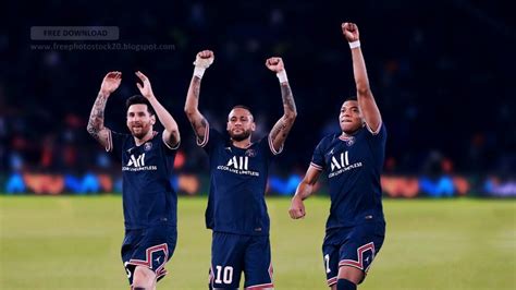 Lionel Messi, Neymar, and Mbappé Wallpaper for Desktop | Neymar, Messi ...