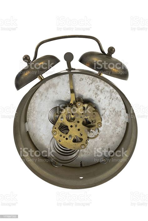 Inside Mechanism Of Old Alarm Clock Stock Photo Download Image Now