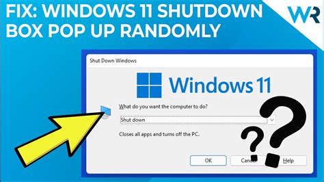 Fix Windows 11 Shutdown Box Keeps Popping Up Randomly Youtube