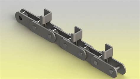 Cadena Para Transporte De Metal Z M C Srl Con Ejes Salientes