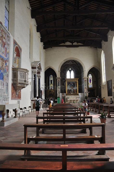 San Gimignano 25th August Chiesa Sant` Agostino Church Interior In