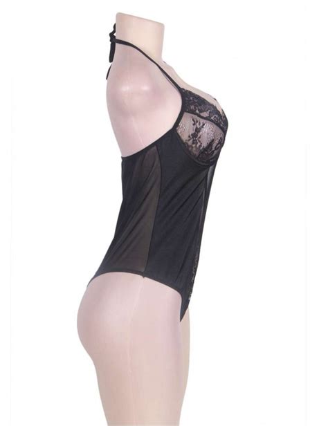 Glamour Underwire Hollywood Sheer Lace Teddy