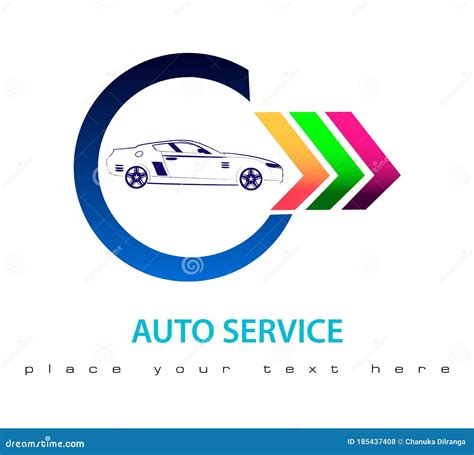 Auto Center Garage Service And Repair Logonext Service Center Vector