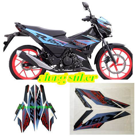 Stiker Striping Lis Les Body Motor Suzuki Raider R Tahun Warna