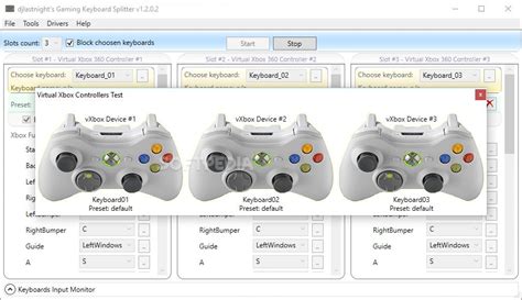 Gaming Keyboard Splitter: Creates up to 4 virtual xbox 360 controllers ...