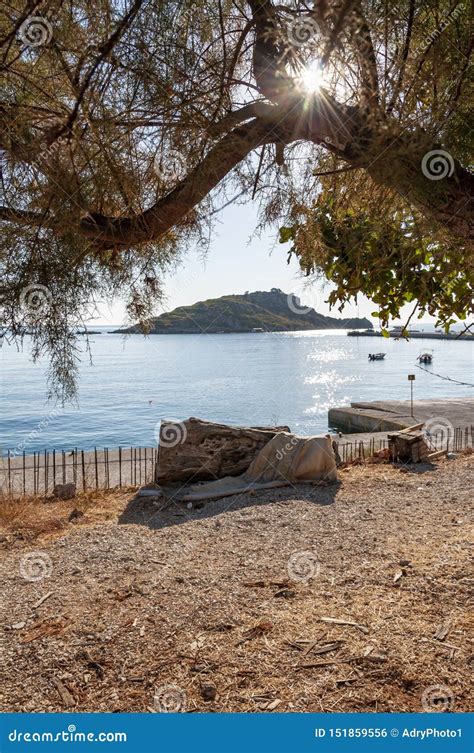 Ilha De Zakynthos Gr Cia Praia De Xijia Foto De Stock Imagem De