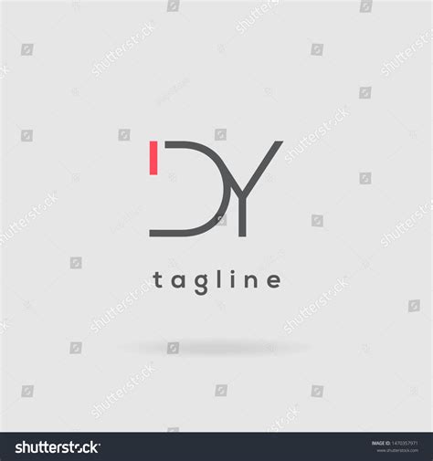 D Y Double Letter Logo Design Stock Vector Royalty Free 1470357971